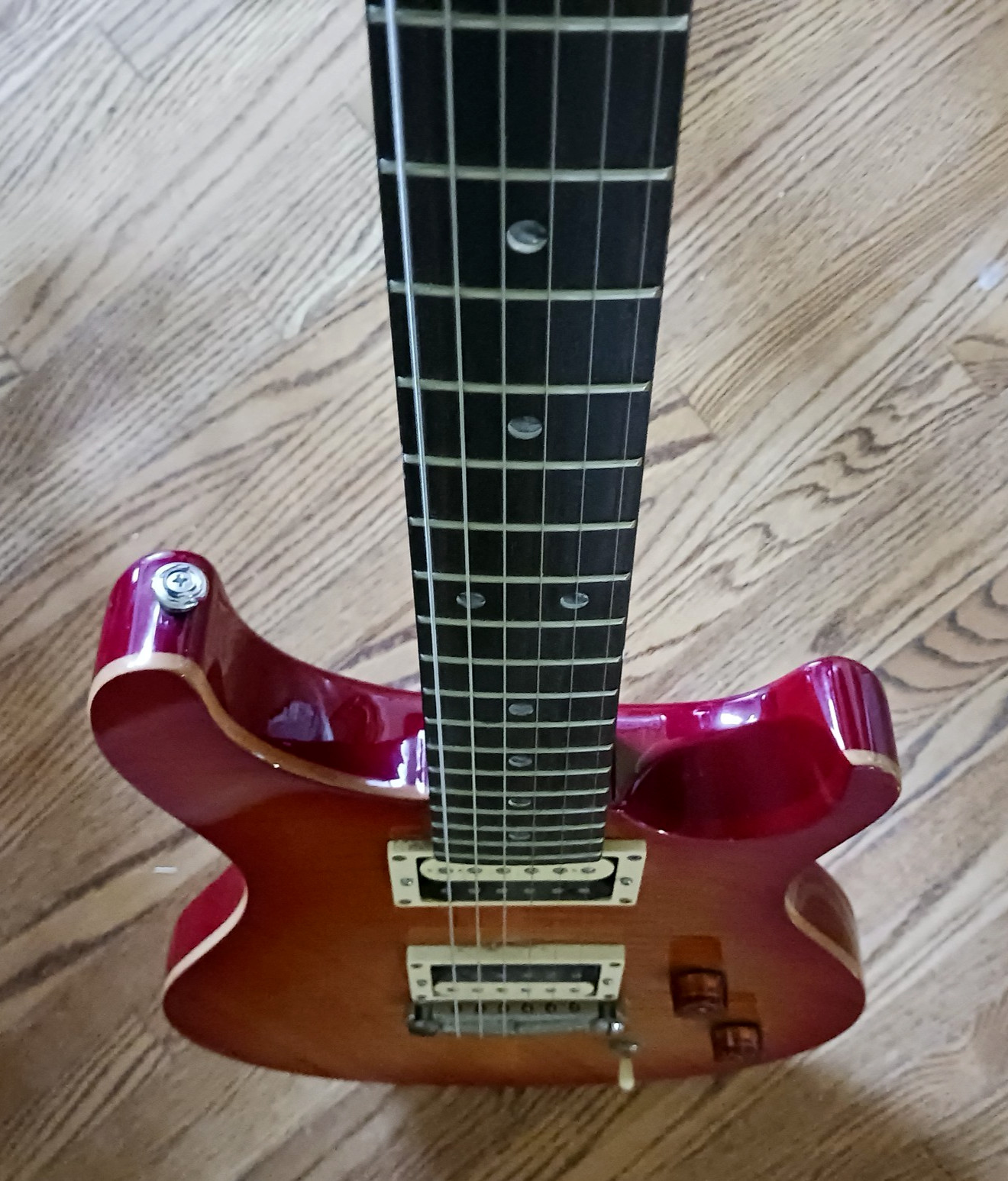 PRS SE Custom 24 Electric Guitar Flat Top Moon Inlay 2007 W/ gig bag Korea EUC
