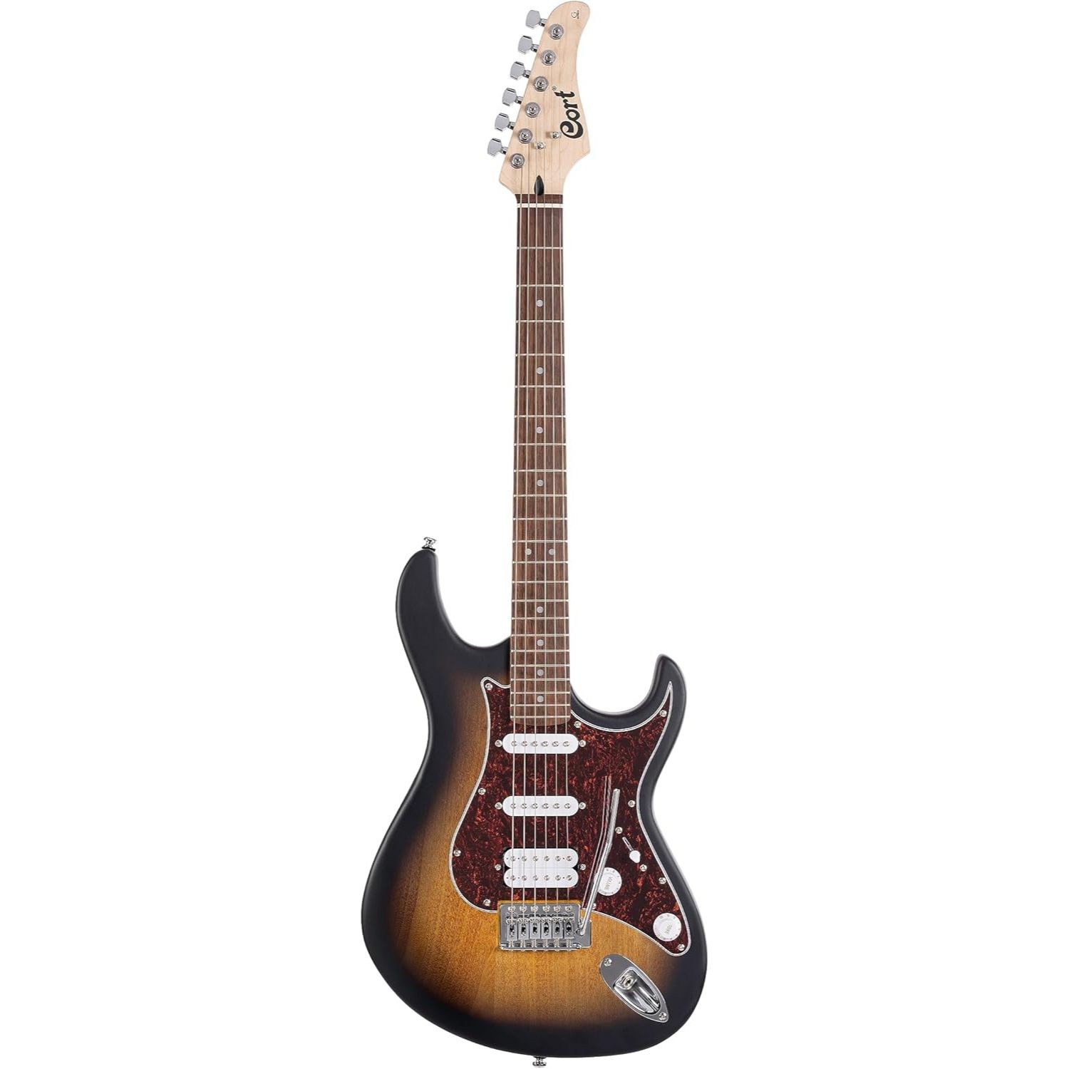 Cort G110OPSB G Series Double Cutaway Electric Guitar. Open Pore Sunburst