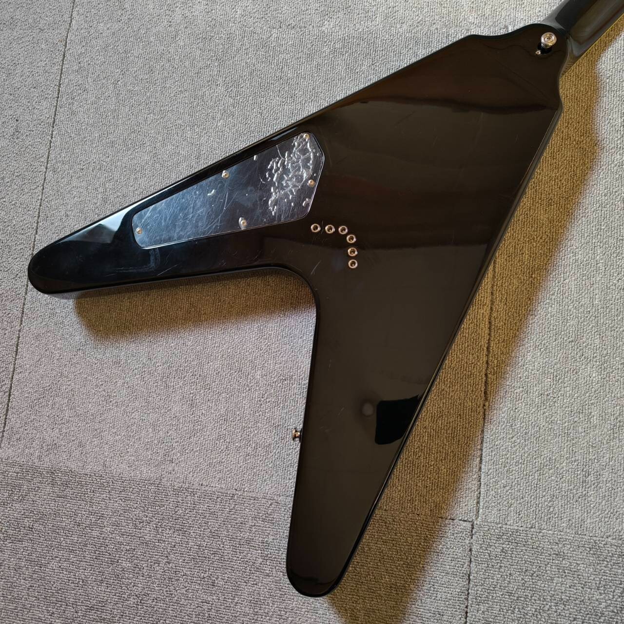 DEAN V Chicago Flame Series 79V Classic Black DiMarzio PU 3.46kg GigBag From JP