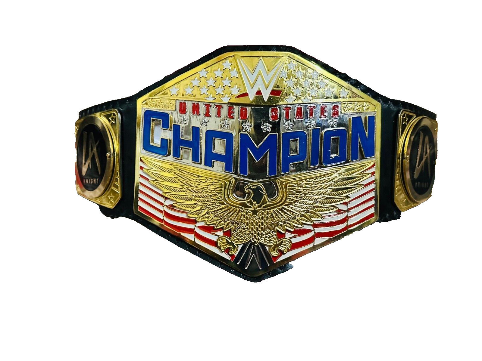 NEW UNITED STATES LA KNIGHT CHAMPIONSHIP REPLICA BELT 4MM ZINC PLATES ADULT SIZE