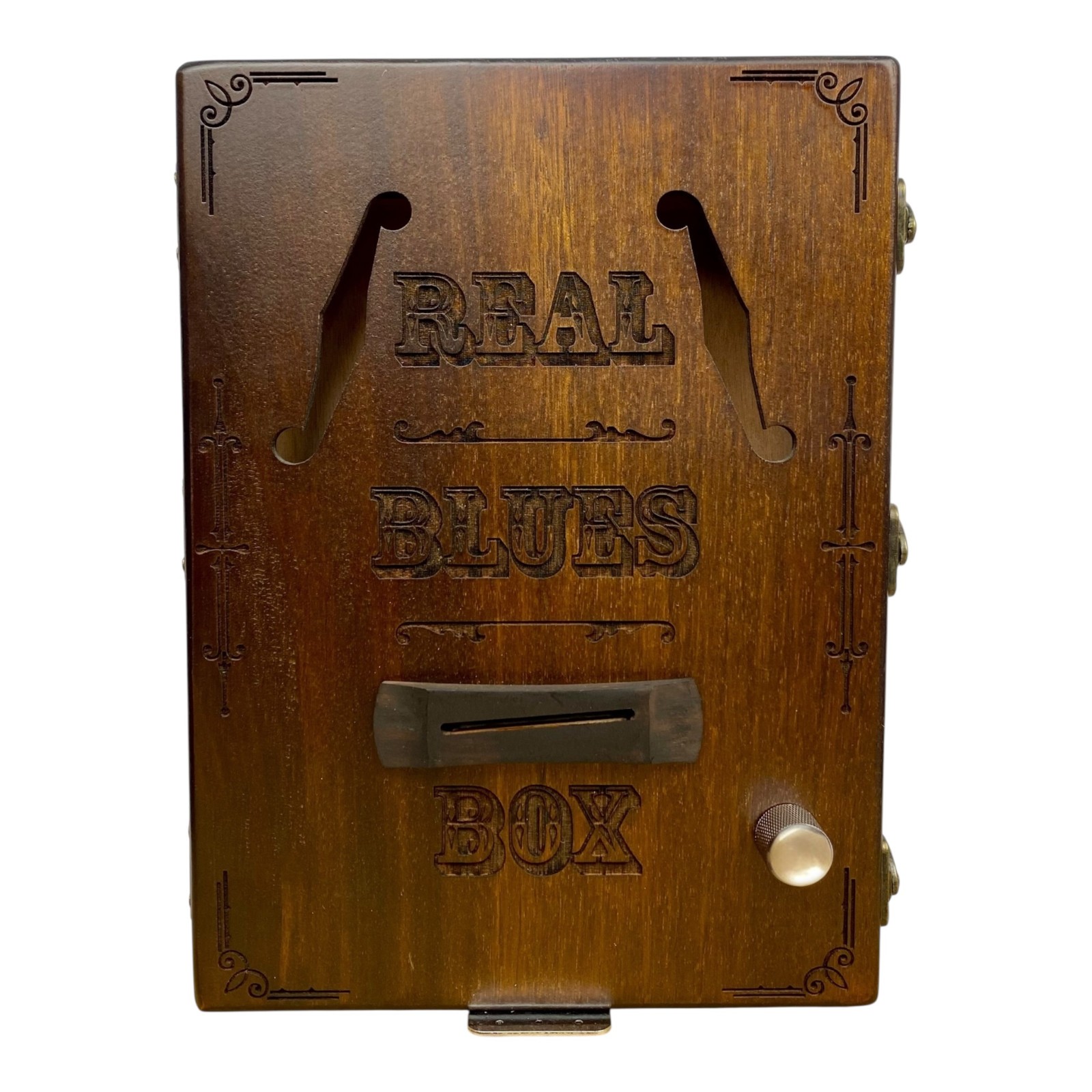 Haze DIY kits Mahogany Cigar Box Guitar – Natural X1 + 2 Slides