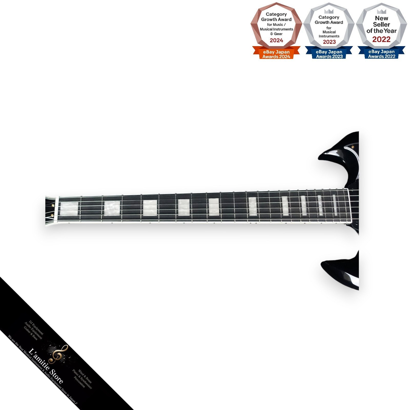 Epiphone SG Custom Ebony Electric Guitar Inspired by Gibson 1960s LV CModel