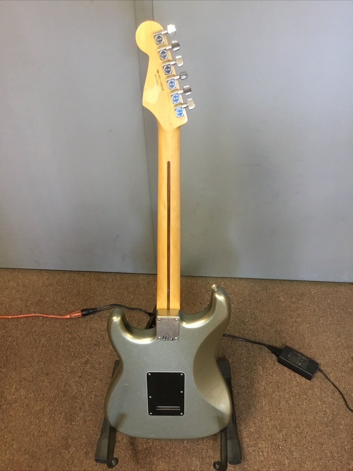 2012 Mexico Fender Blacktop HSH RW TSV Stratocaster, Titanium Silver Guitar MIM