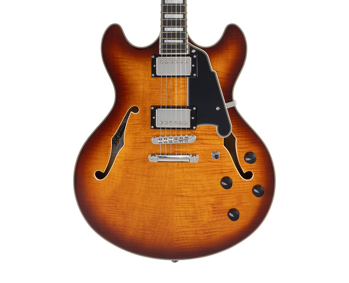 D’Angelico Premier DC Electric Guitar w/Gig Bag – Dark Iced Tea Burst
