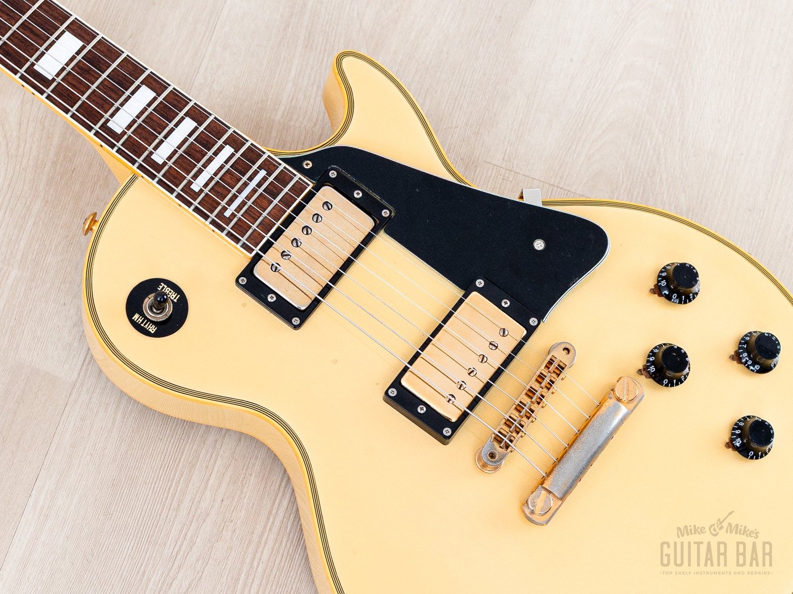 1983 Burny RLC-60 Custom Vintage Guitar Cream White w/ Case, Japan Fernandes