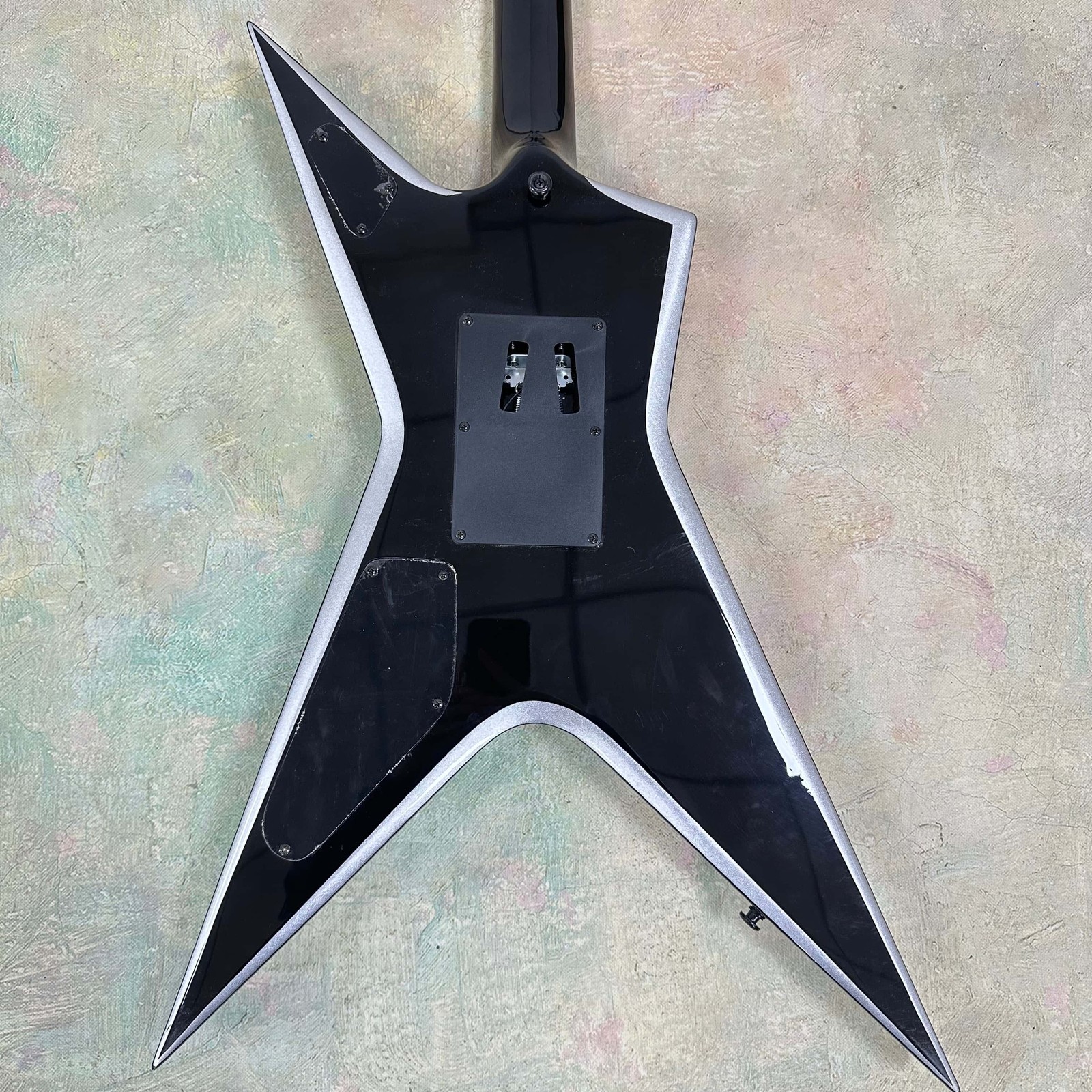 Custom Dimebag Darrell Black Electric Guitar Floyd Rose Tremolo HH Pickup ShipUS