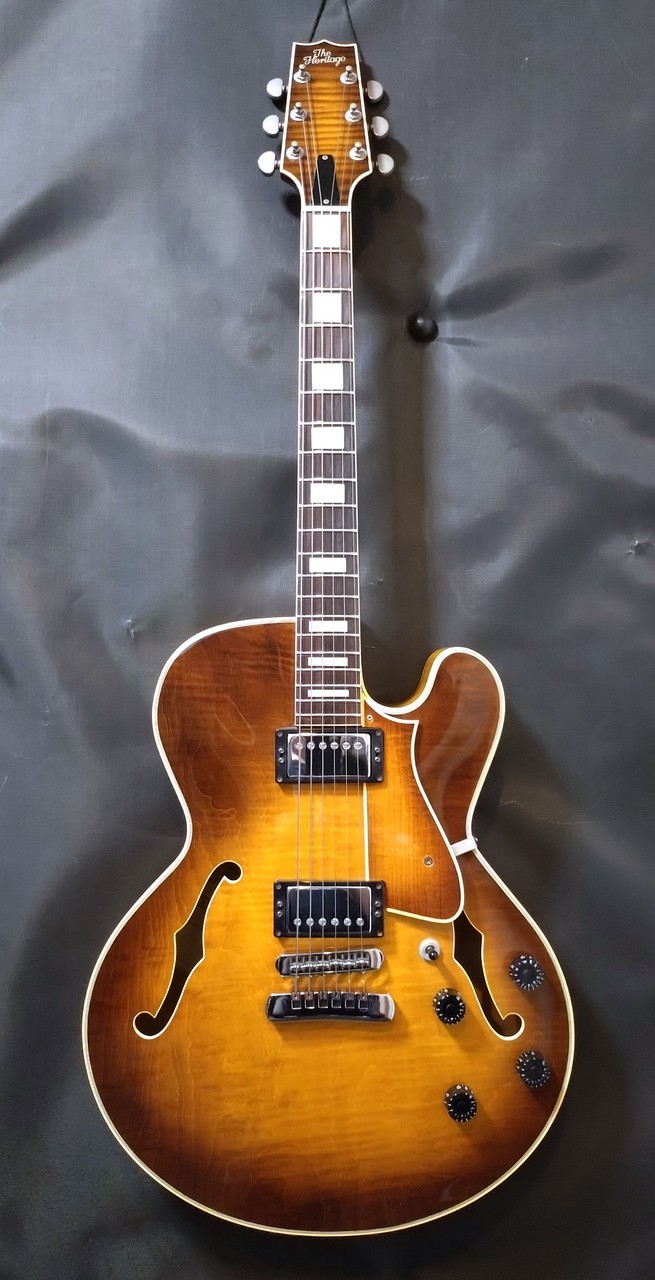 Heritage H-576 Antique Sunburst Full Acoustic Electric Guitar Used
