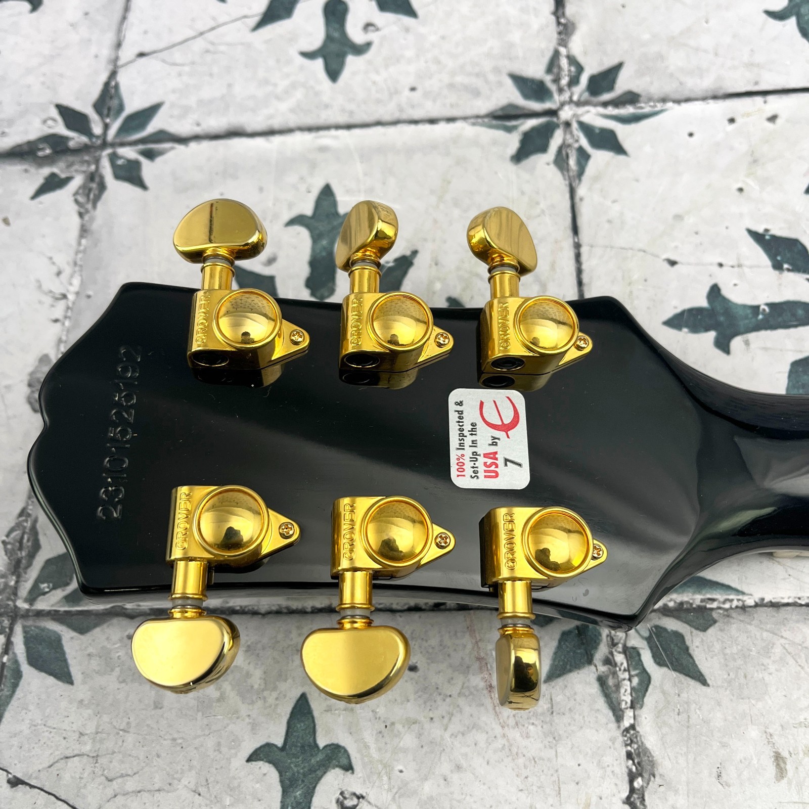 Epiphone “Inspired by Gibson Custom” Les Paul Custom • Ebony • 8.8 lb #0429