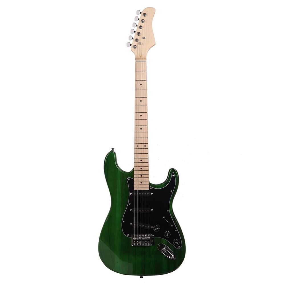 39″ Right Hand Full-Size ST Electric Guitar Kit +20W +Bag +Strap Basswood