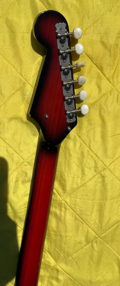 Vintage MIJ Electric Guitar – Kimberly/Teisco/Kawai Style – Red Black Milford CT