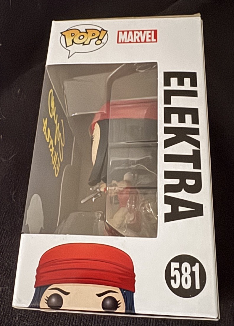 Elodie Yung signed Elektra funko pop Daredevil poster photo Born Again Marvel