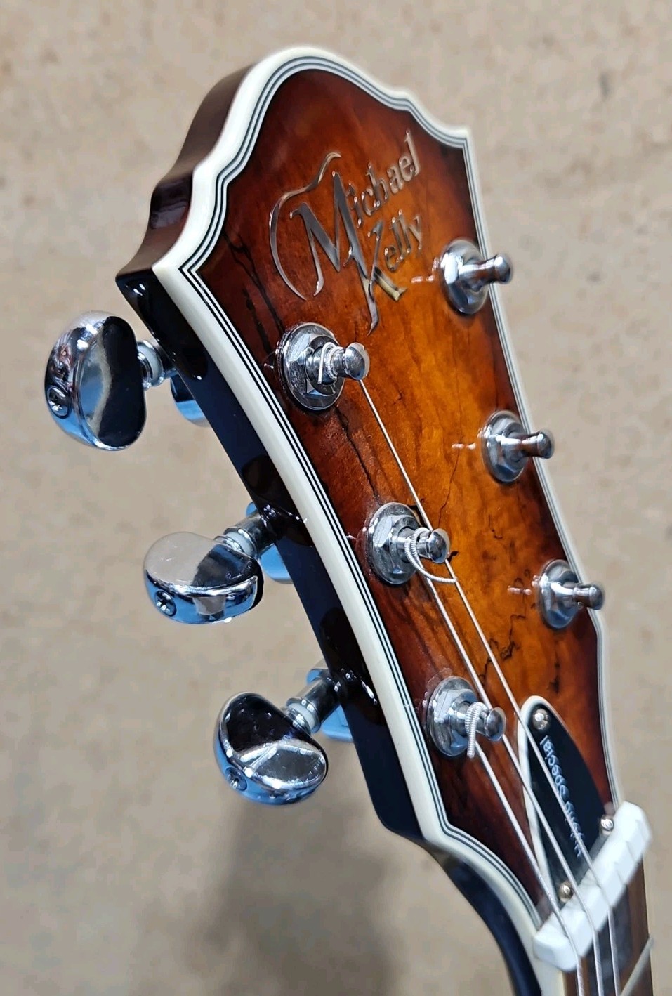 Michael Kelly Hybrid Special Electric Guitar – Spalted Maple Burst Finish