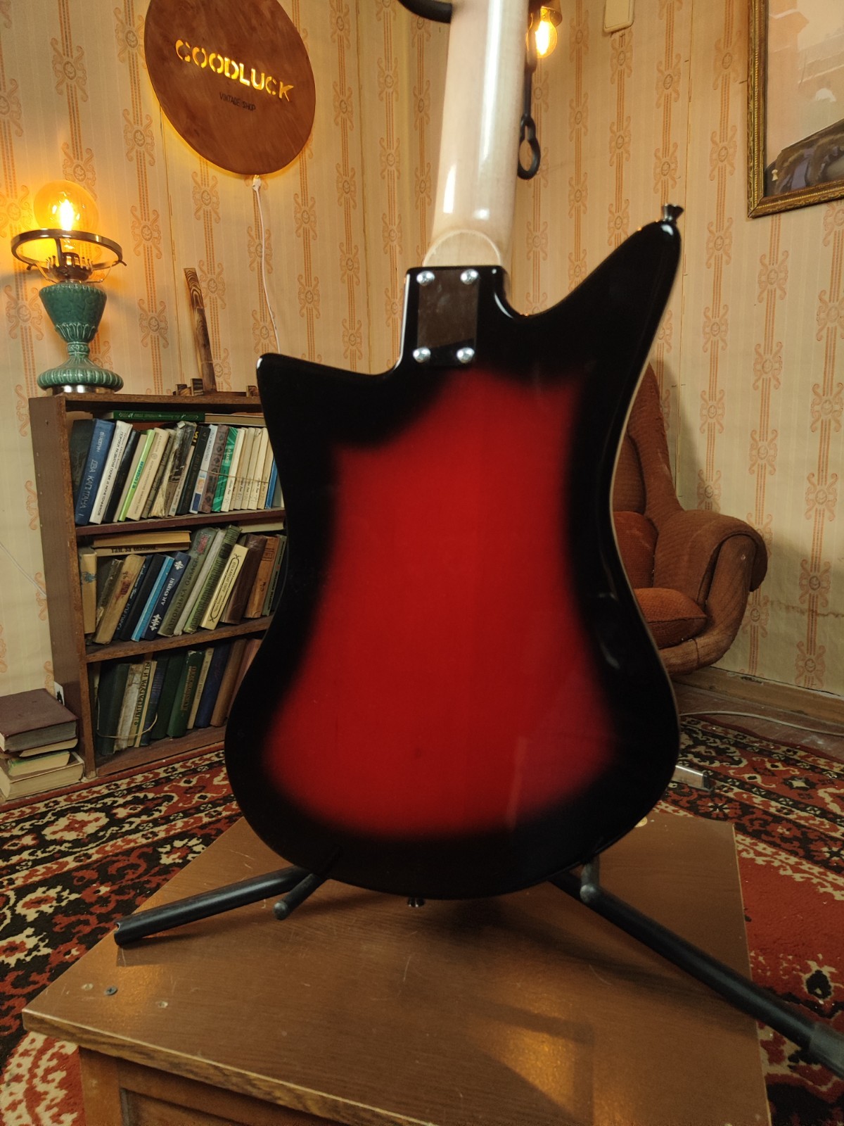 Odessa Style Electric Guitar Vintage USSR Retro Remake Sunburst