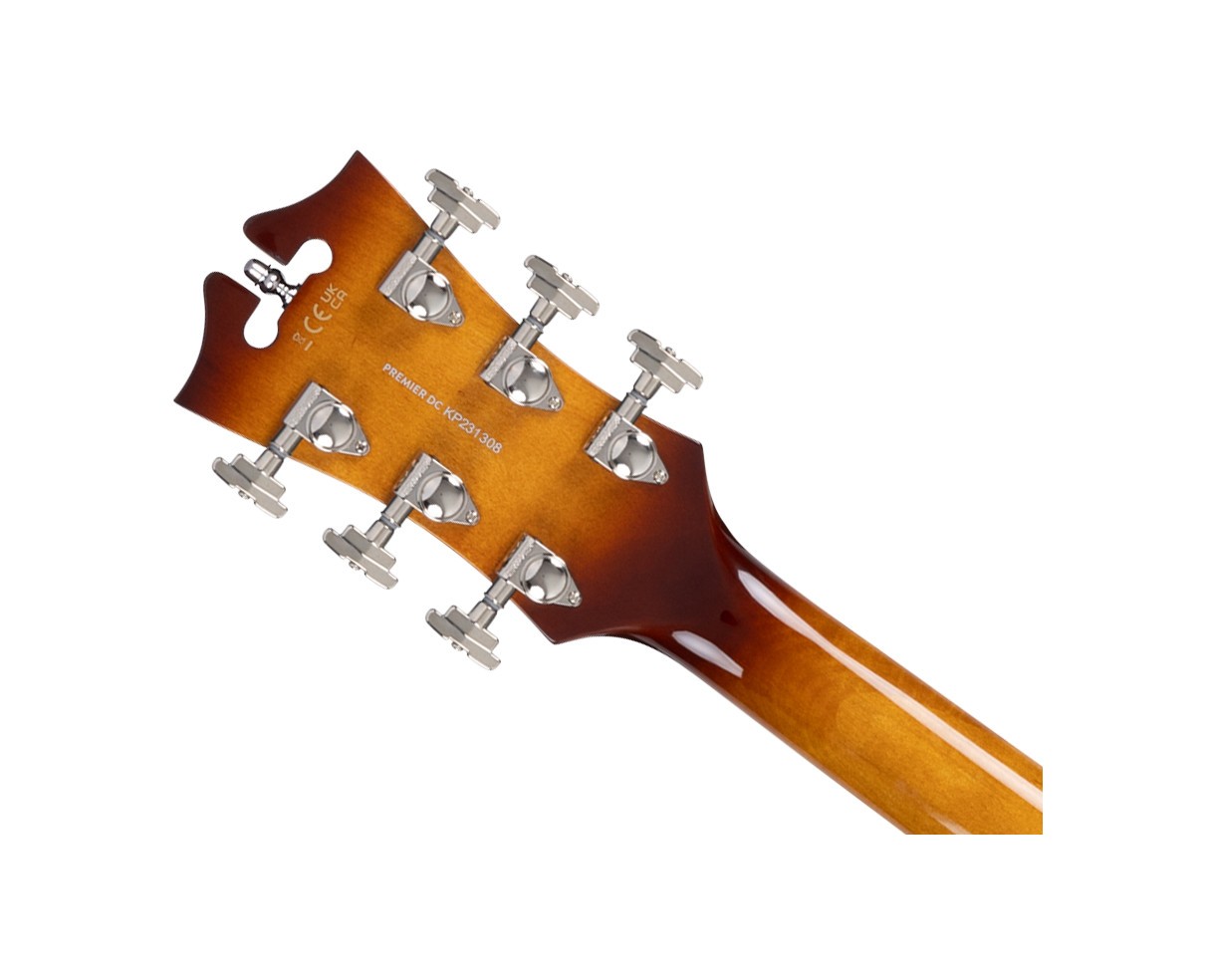 D’Angelico Premier DC Electric Guitar w/Gig Bag – Dark Iced Tea Burst – Open Box