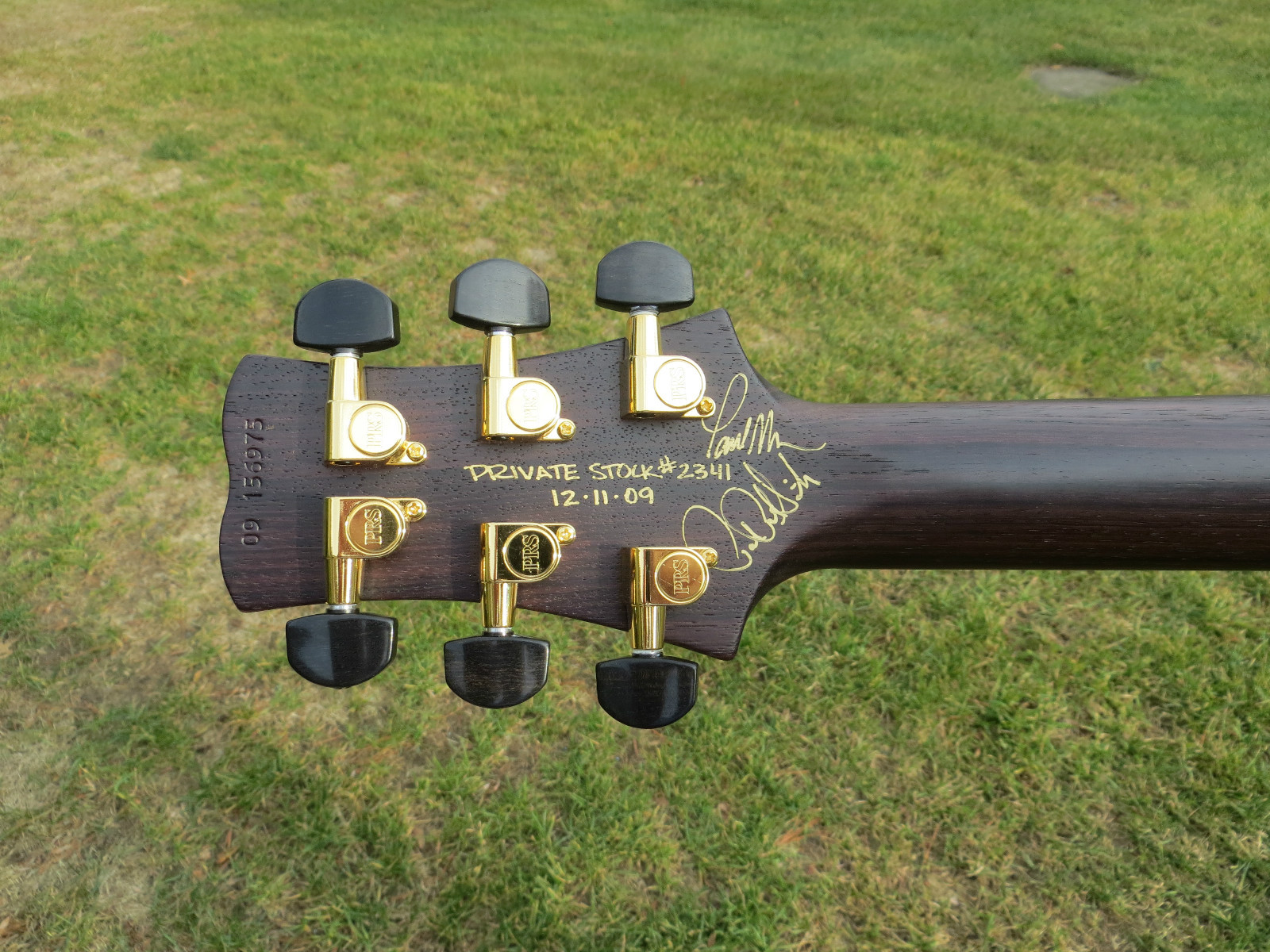 Prs Private Stock Santana 3 One Piece Burl Maple Top Rosewood Neck Gold Birds