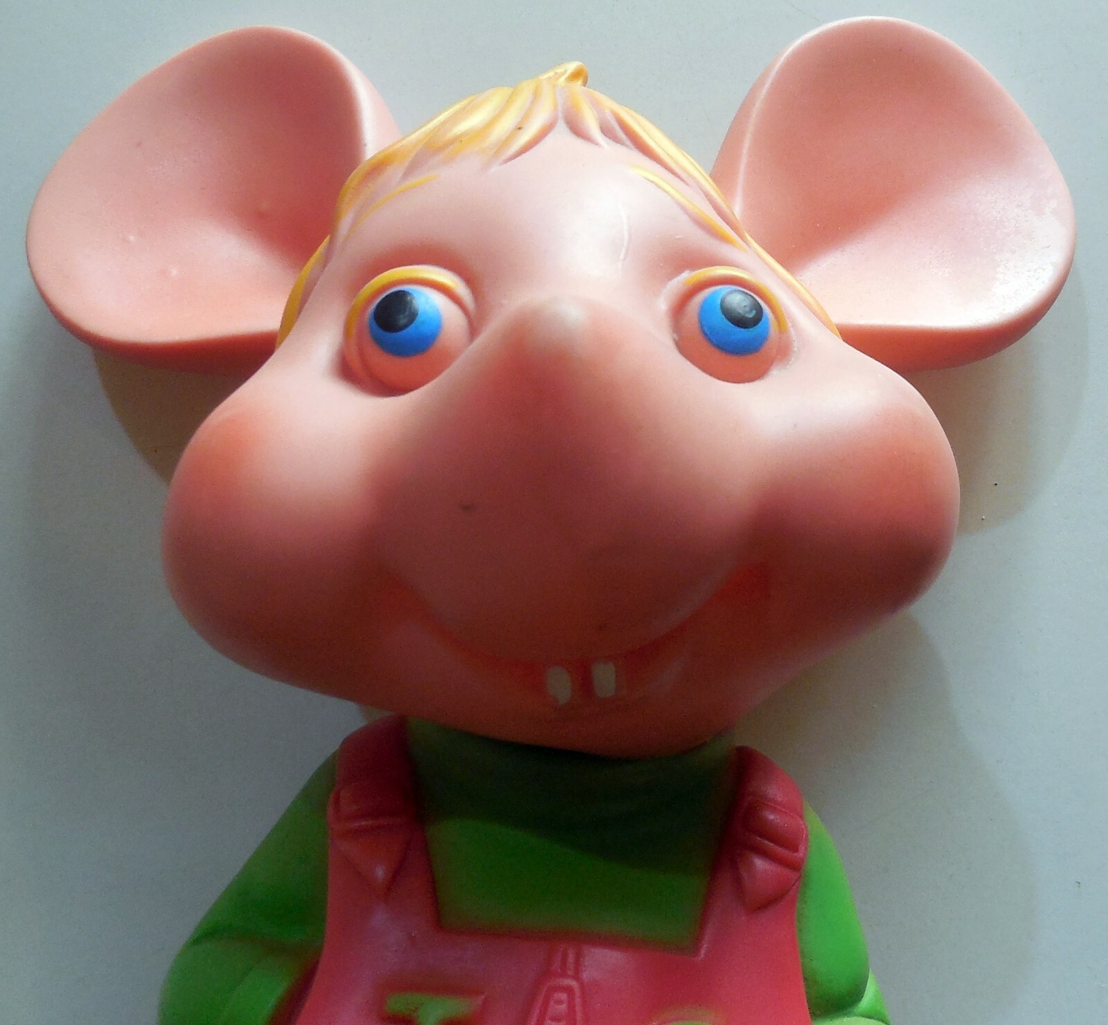 VINTAGE RUBBER 11″ TOY DOLL TOPO GIGIO ITALOCREMONA 1970s made in Italy