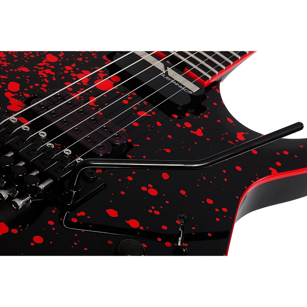 Schecter Guitar Research Sullivan King Banshee6 FRS Guitar Obsidian Blood