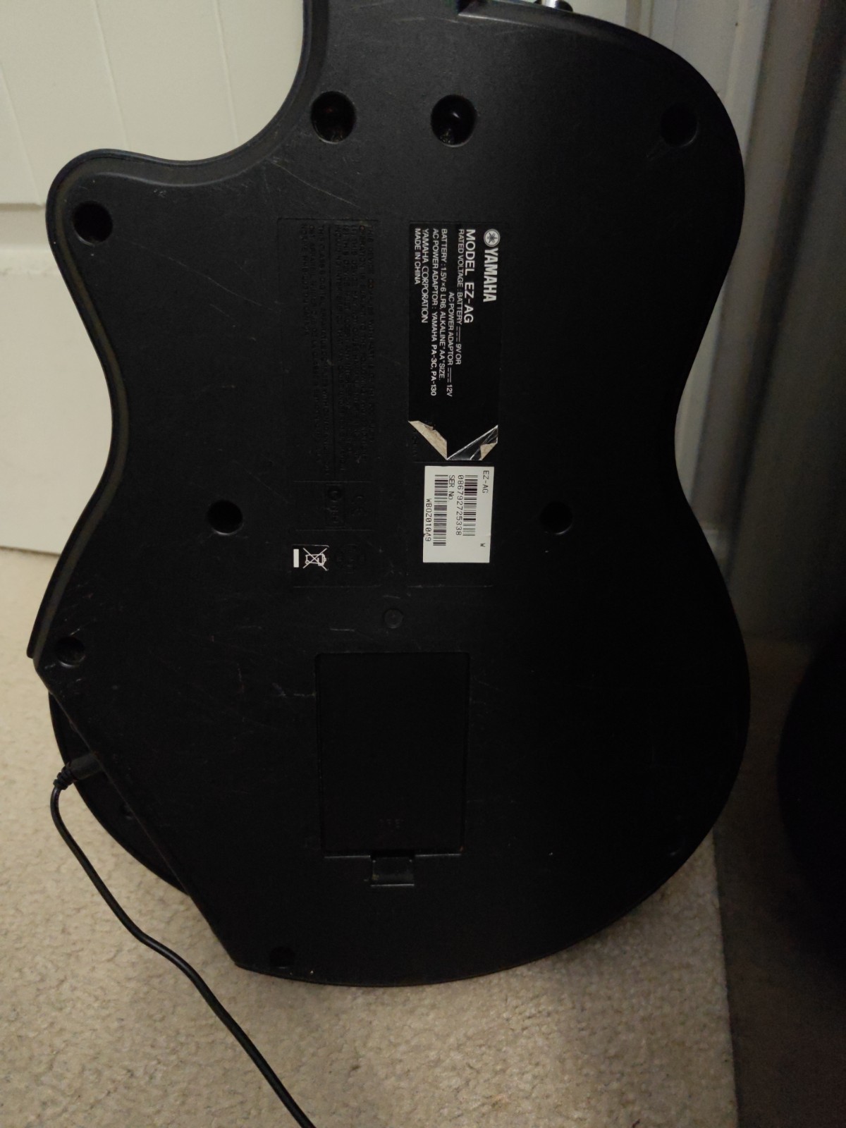 Yamaha EZ-AG Digital MIDI Guitar Lighted Frets Self-Teaching – Tested & Working
