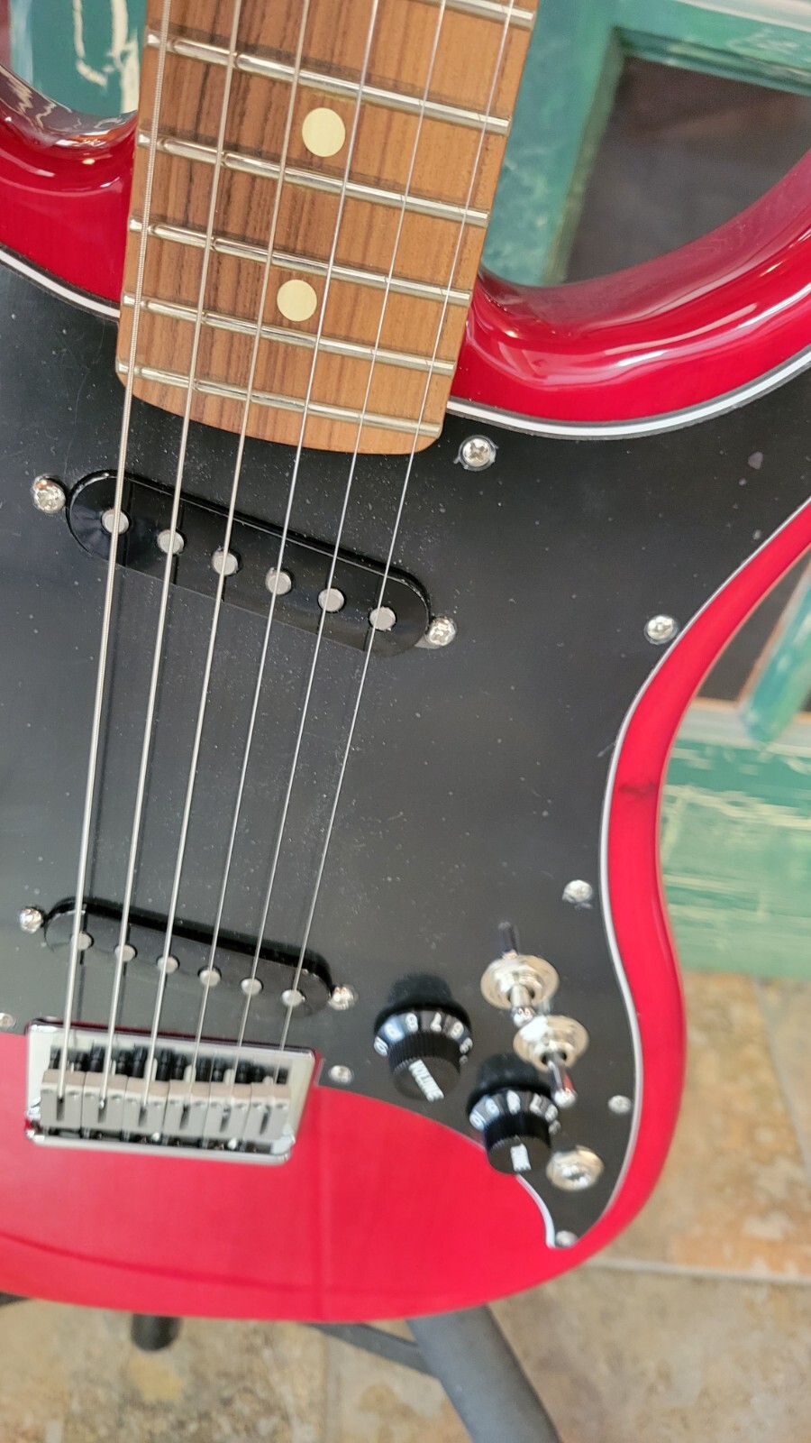 Fender Player Lead II Electric Guitar in Crimson Red Transparent