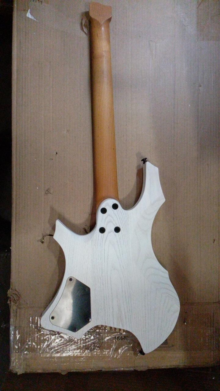 Used Headless 7-String Electric Guitar, White, on Sale, Free Shipping
