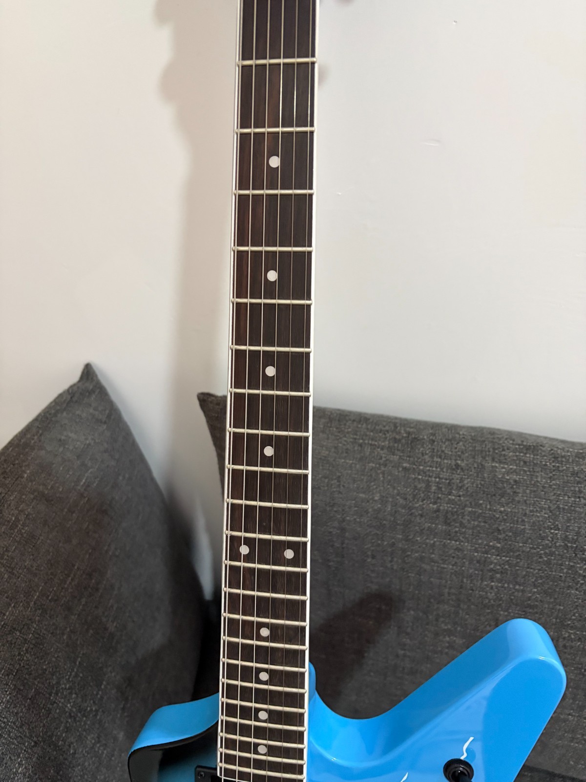Dimebag Darrel ML Electric Guitar Floydrose vibrato Blue Lightning Veneer