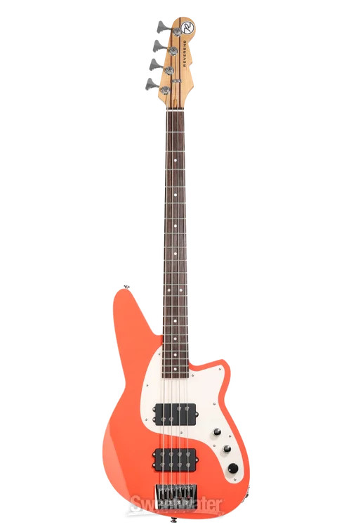 Reverend Mercalli 4-string Electric Bass Guitar – Feisty Red with Rosewood