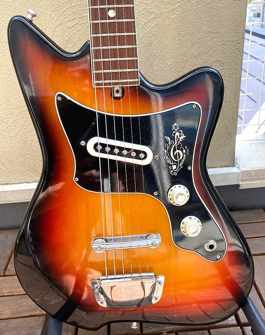 Teisco KAWAI Heit Deluxe Sunburst Vintage Rare Bizarre Guitar 1960 MIJ Japan