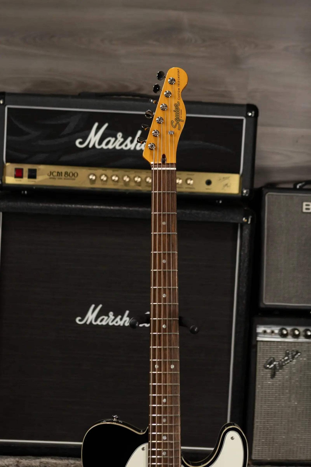 Squier Classic Vibe Baritone Custom Telecaster Electric Guitar – Black