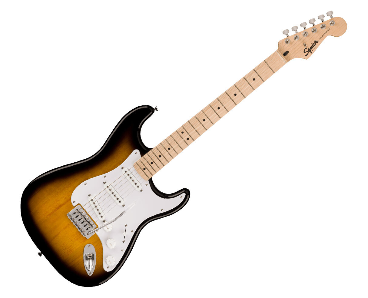 Squier Sonic Stratocaster – 2-Color Sunburst w/ Maple Fingerboard