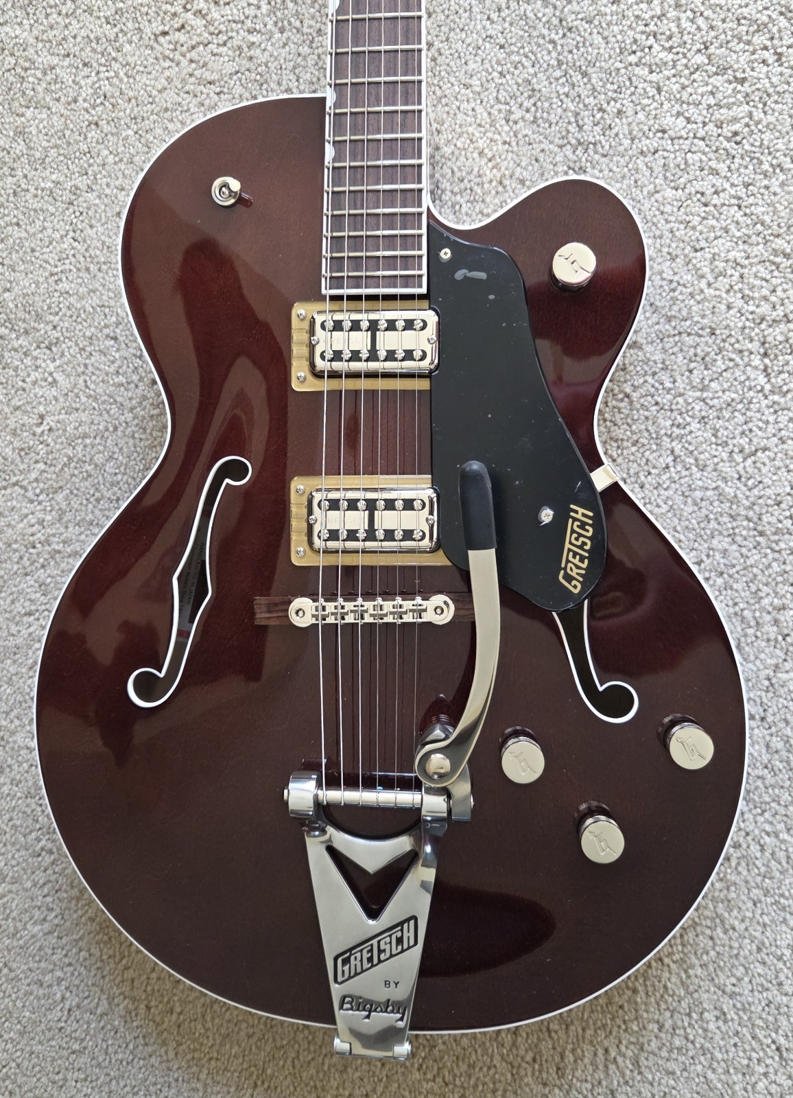 Gretsch Pro Tennessean Hollow Body Electric Guitar, Walnut Stain, Bigsby, HSC