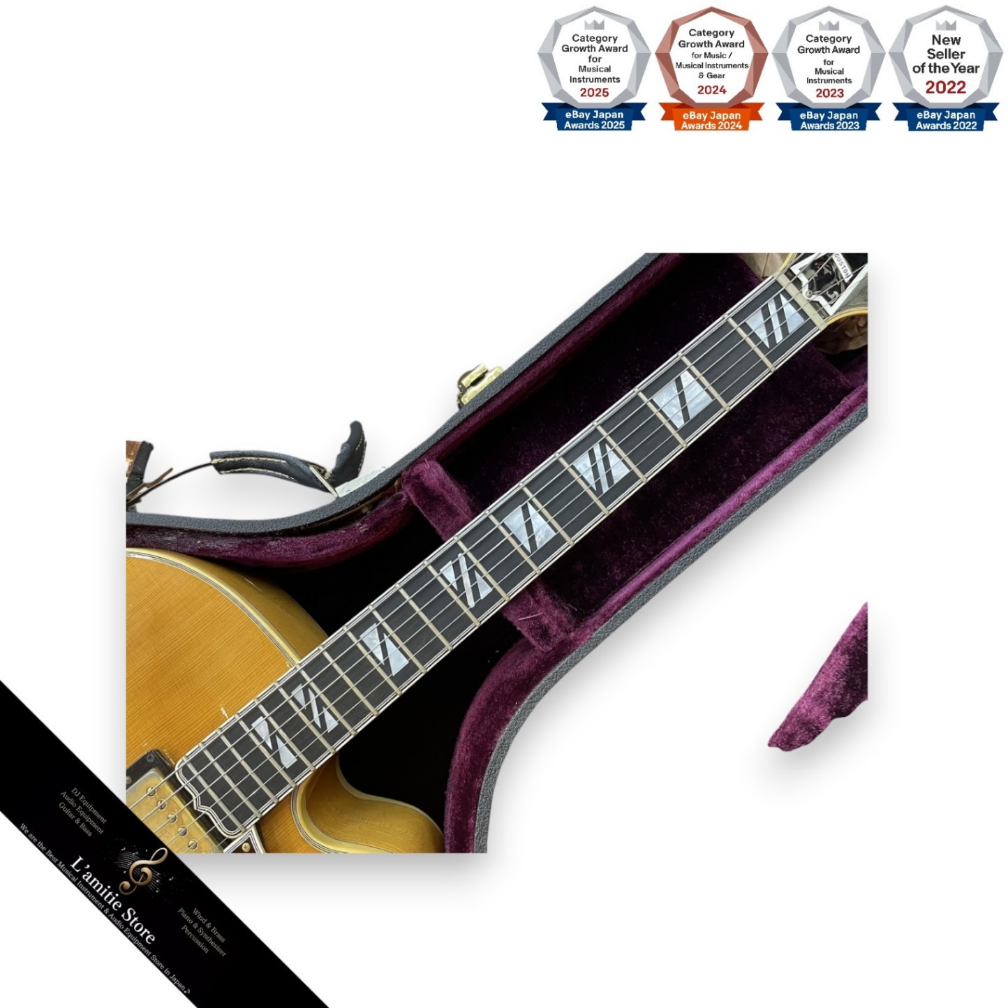 Gibson Super 400CES Natural 197375 Electric Guitar withHardcase