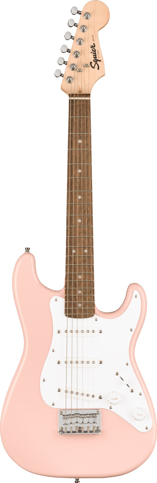 Fender Squier 3/4-Size Kids Mini Strat – Shell Pink w/ Amplifier