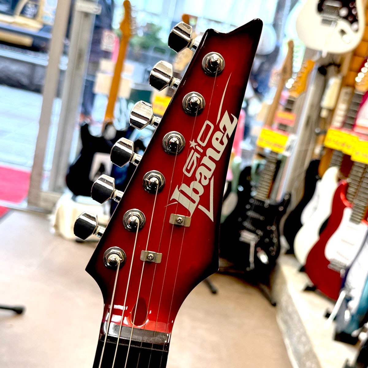 Ibanez GRX-90 Used Maple+Basswood body Red w/Soft case