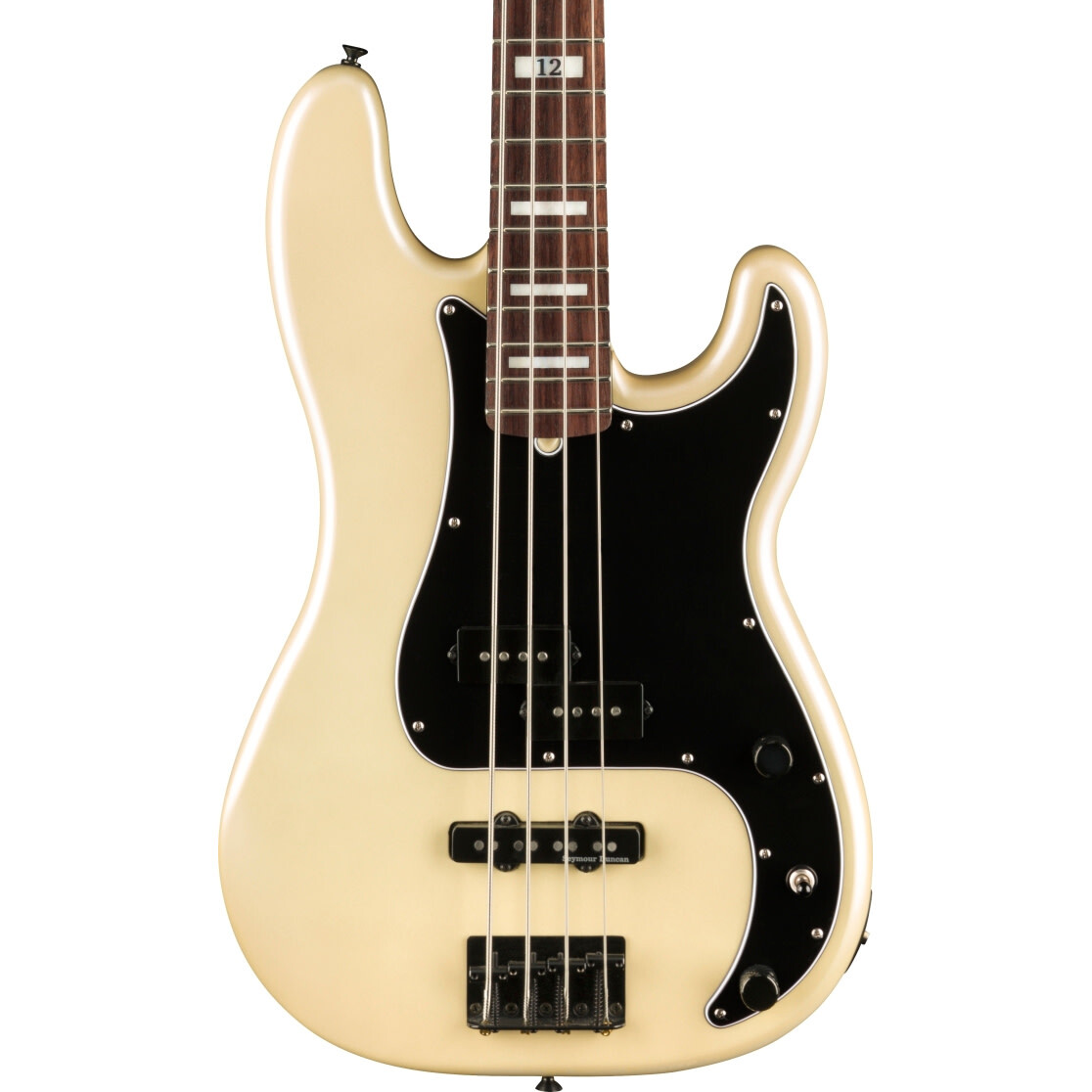 Fender Duff McKagan Signature Deluxe Precision Bass 4-String Bass, White Pearl