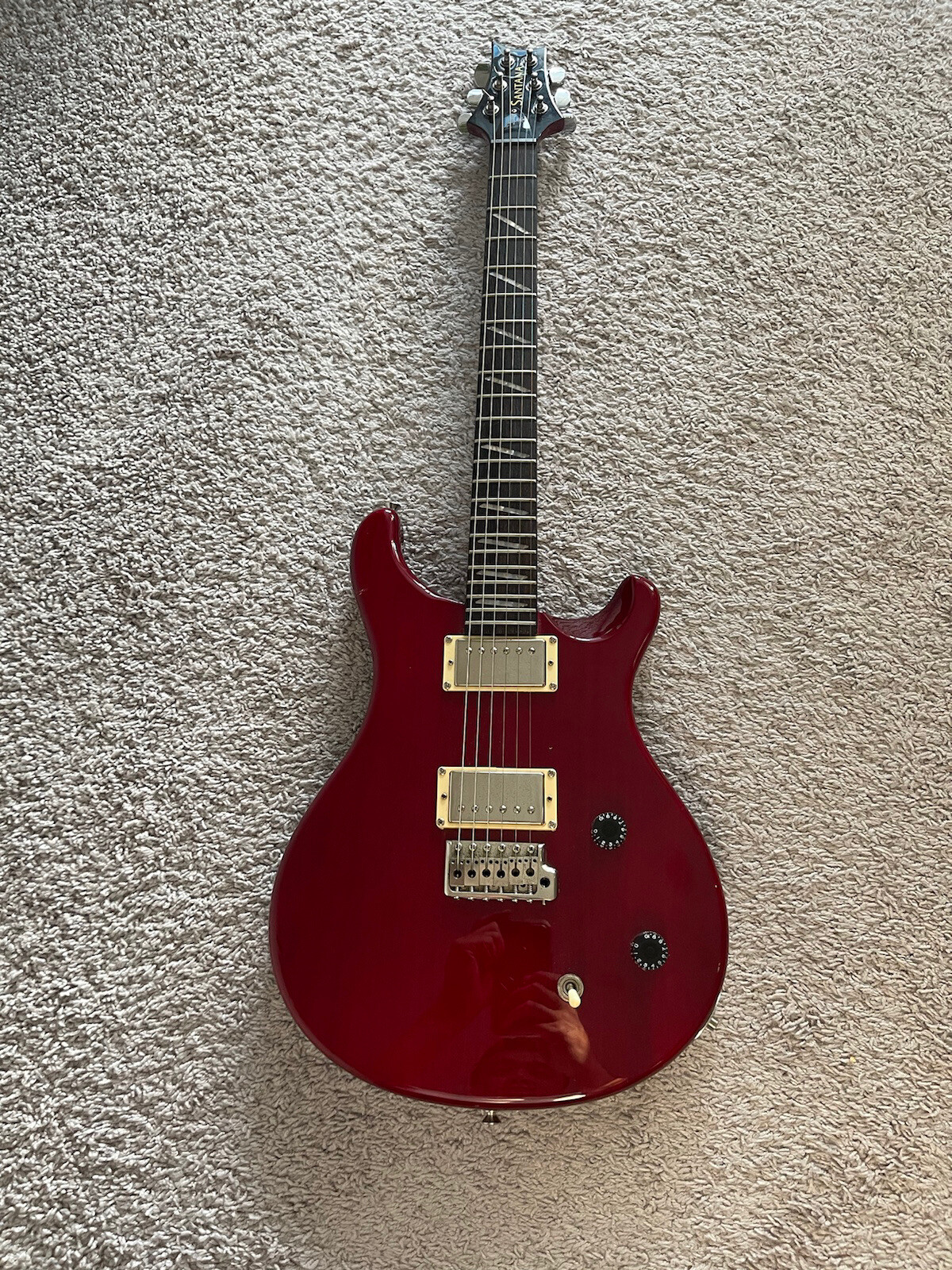 PRS SE Santana Signature 2001 MIK HH Scarlet Red Carlos Paul Reed Smith Guitar