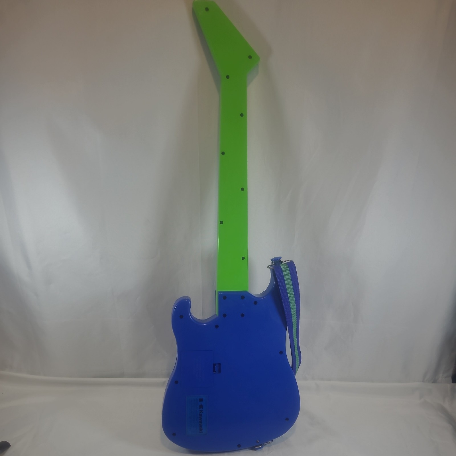 Rockin’ Thunder Remco Electronic Digital Guitar 1989 Blue Green Works Read*