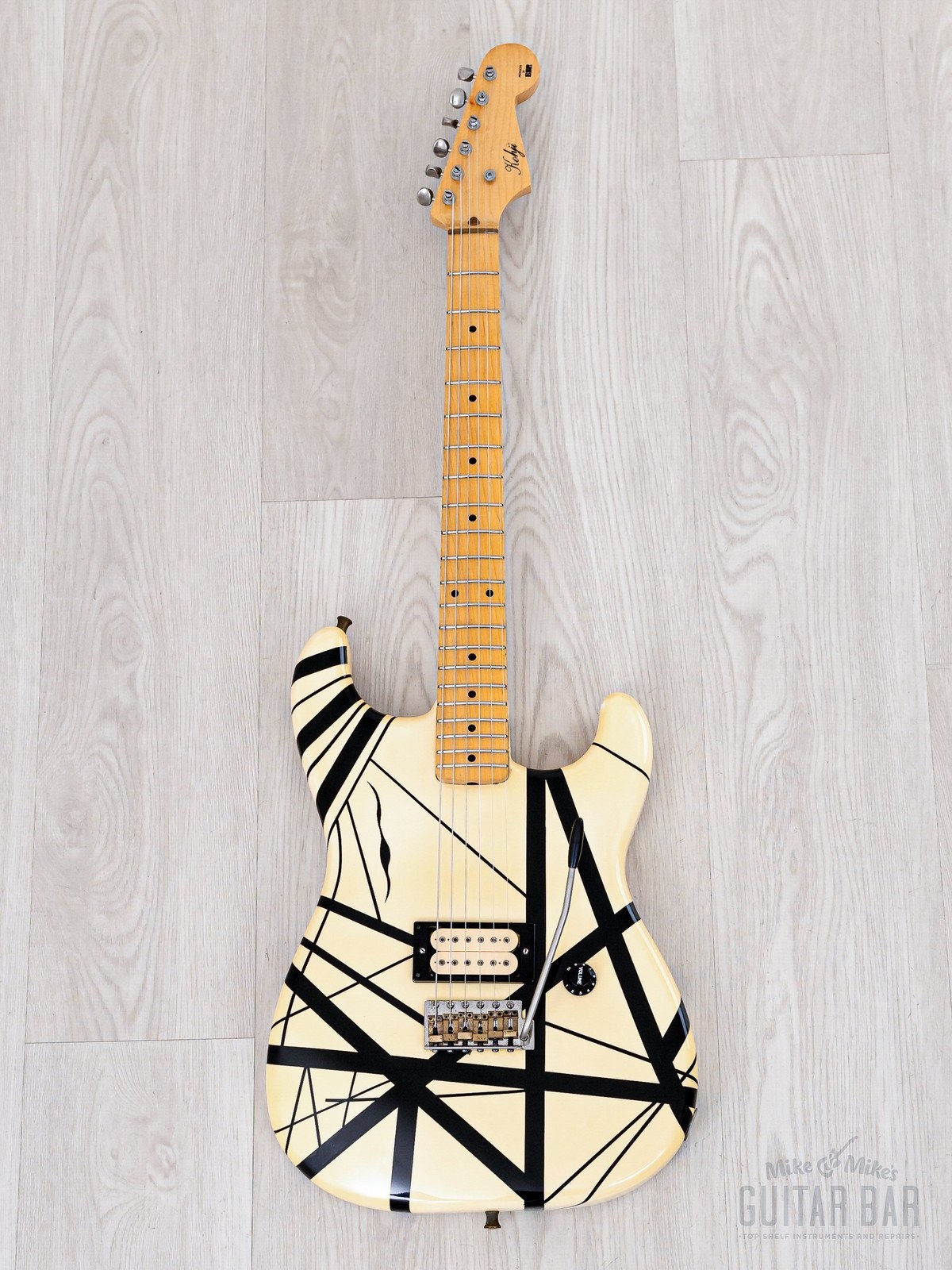 ESP Custom Shop “Kohji” Superstrat Striped EVH-Style Eruption w/ DiMarzio