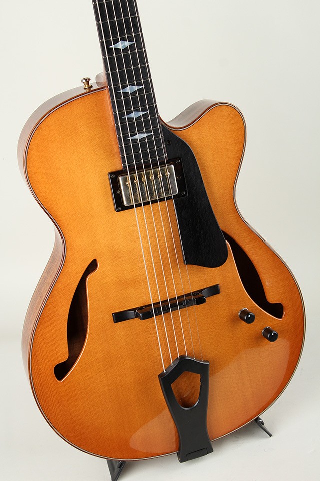 Grimes 15″ Custom Archtop Koa Back Natural Used Jazz Guitar