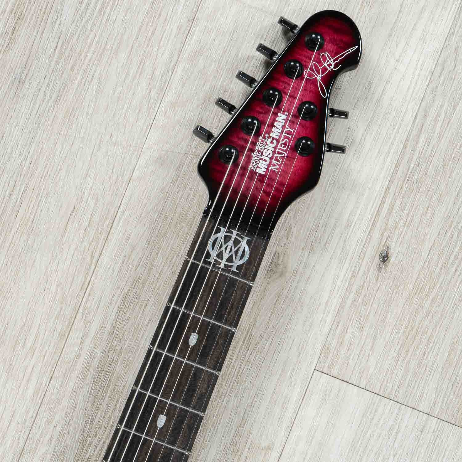 Ernie Ball Music Man BFR John Petrucci Majesty 7-String Guitar, Quilt Red Nebula