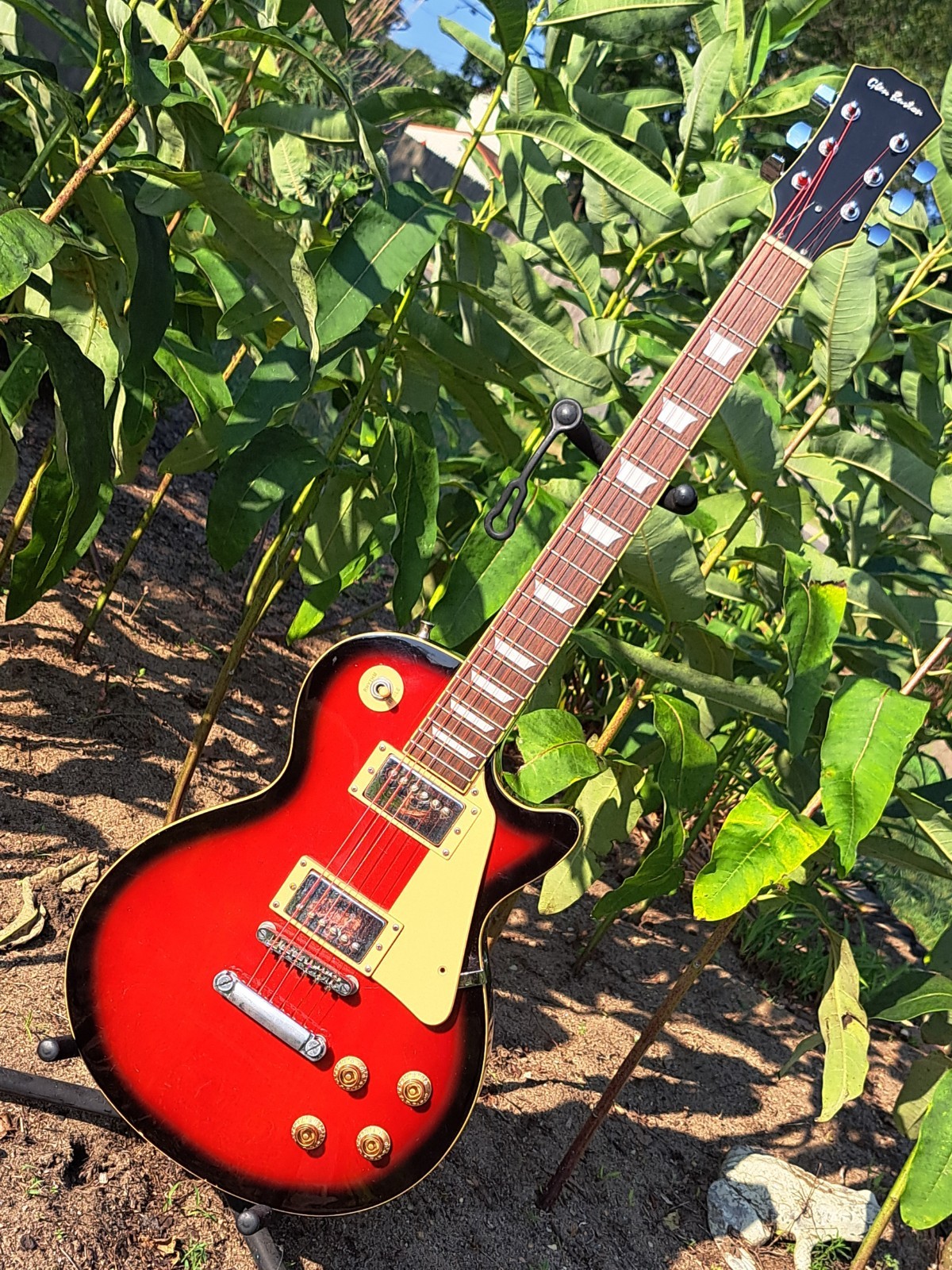LP Style Electric Guitar – Cherry Red Burst – Beauty By Glen Burton
