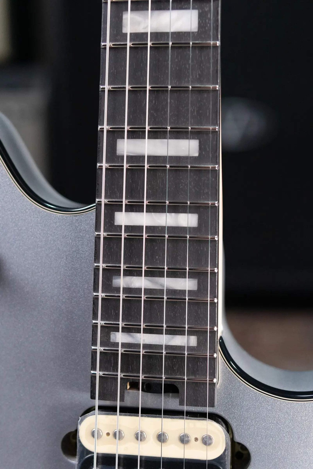 EVH Wolfgang USA Electric Guitar – Silver with Hardshell Case