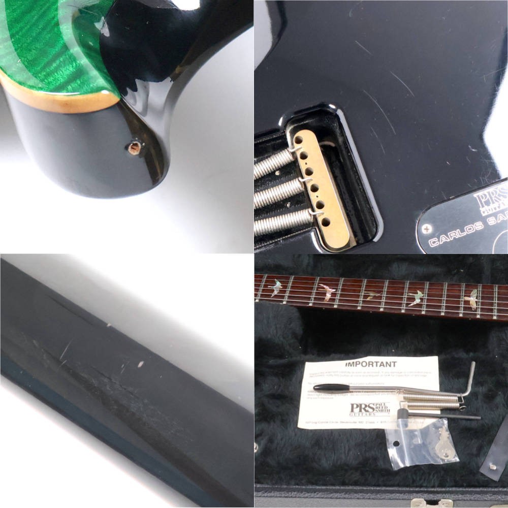 Electric Guitar Prs Santana I Emerald Green 1996 Made Bzf Jacaranda Fingerboard