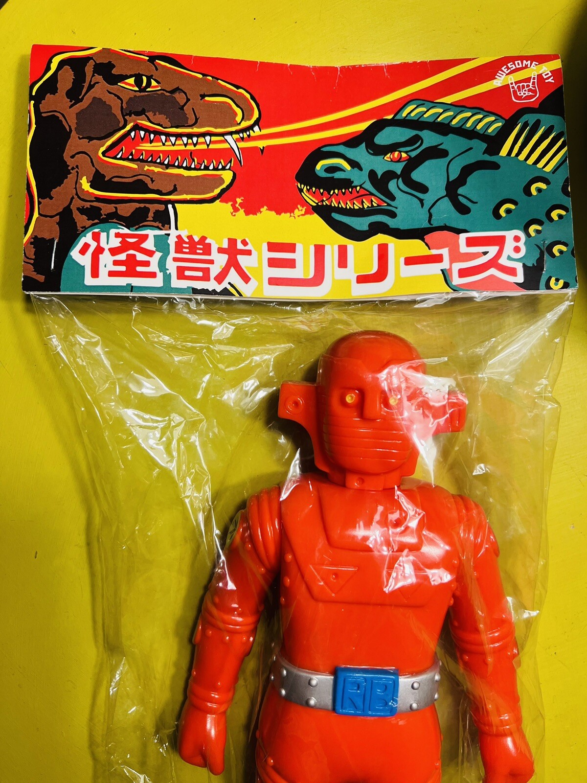 Awesome Toy Robot Baron Figure SOFUBI Unopened 1st Edition Vinyl w/ Rare Header