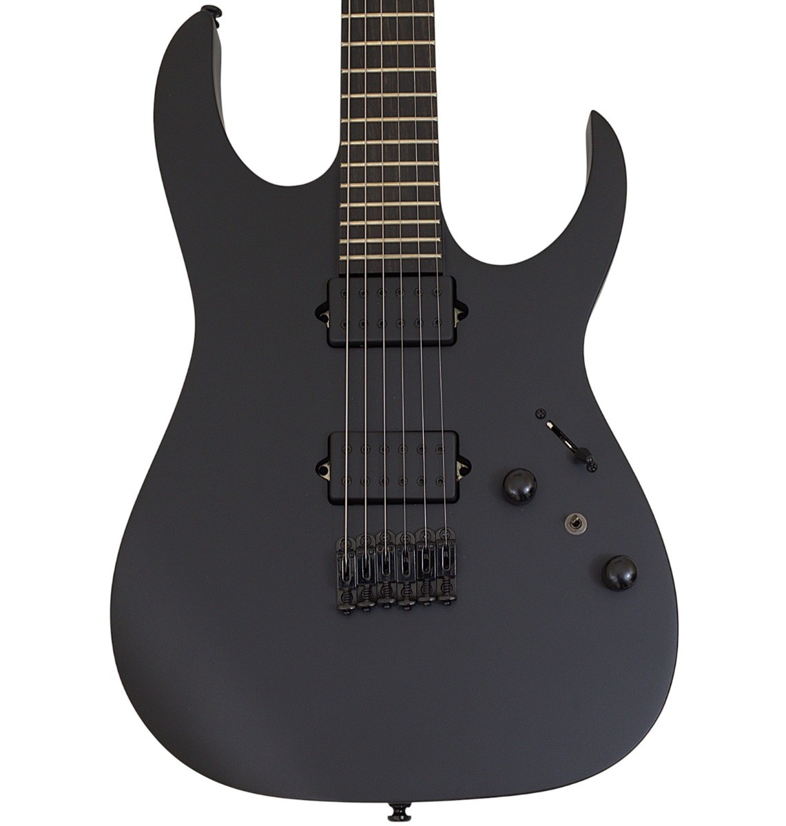 Ibanez RGRTB621 Iron Label Guitar Black Flat B Stock
