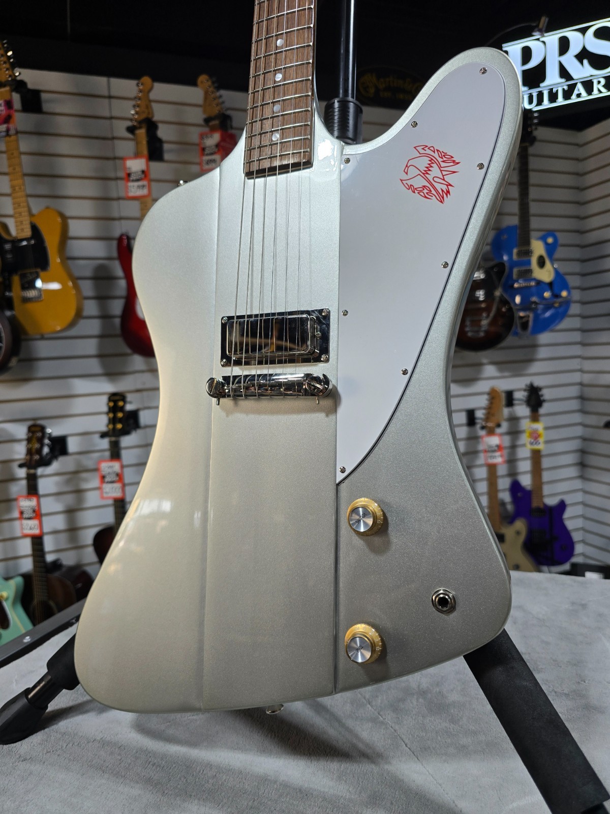 Epiphone 1963 Firebird I – Silver Mist W/ OHSC & PLEK*D #154