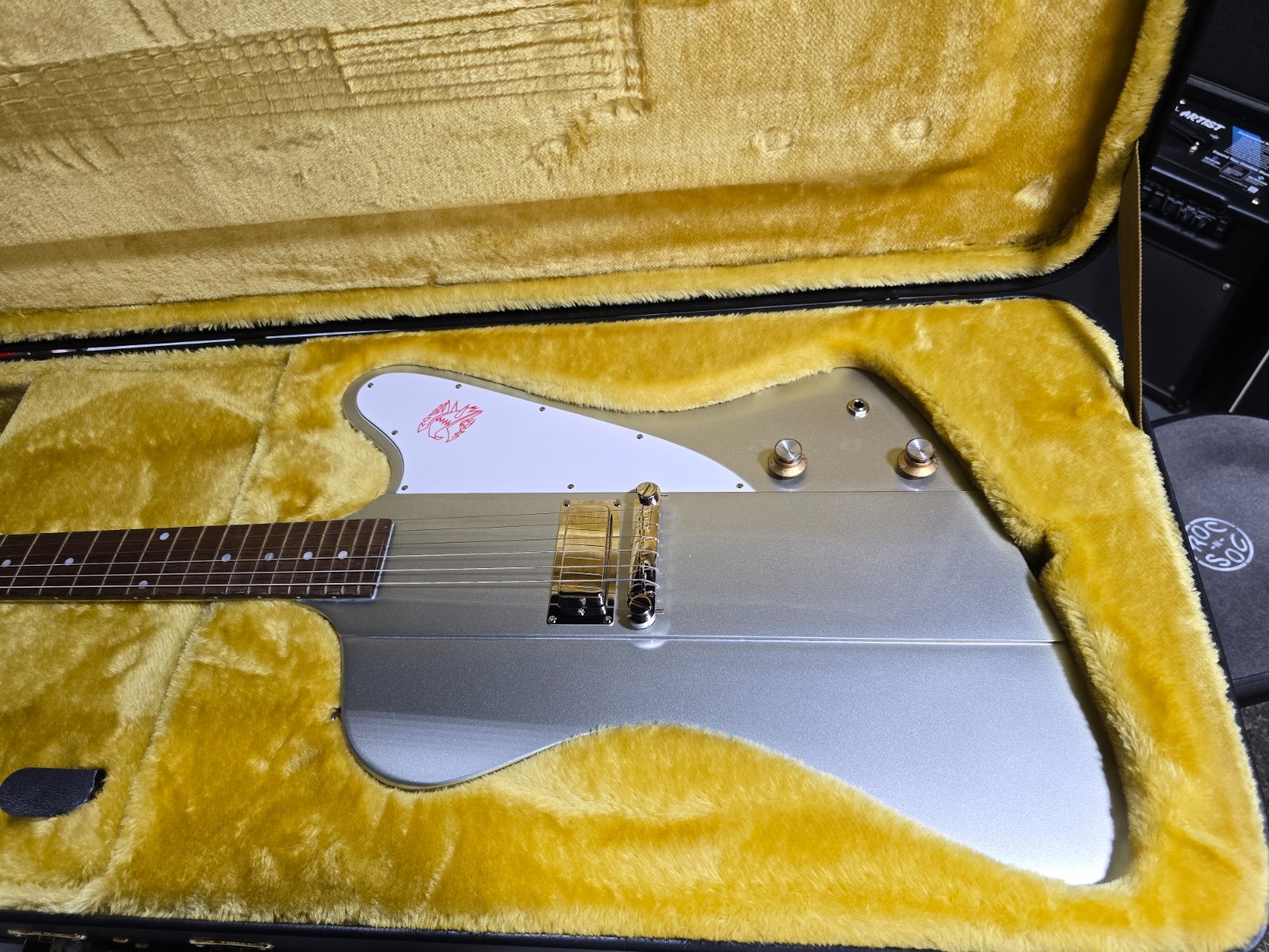Epiphone 1963 Firebird I – Silver Mist W/ OHSC & PLEK*D #154