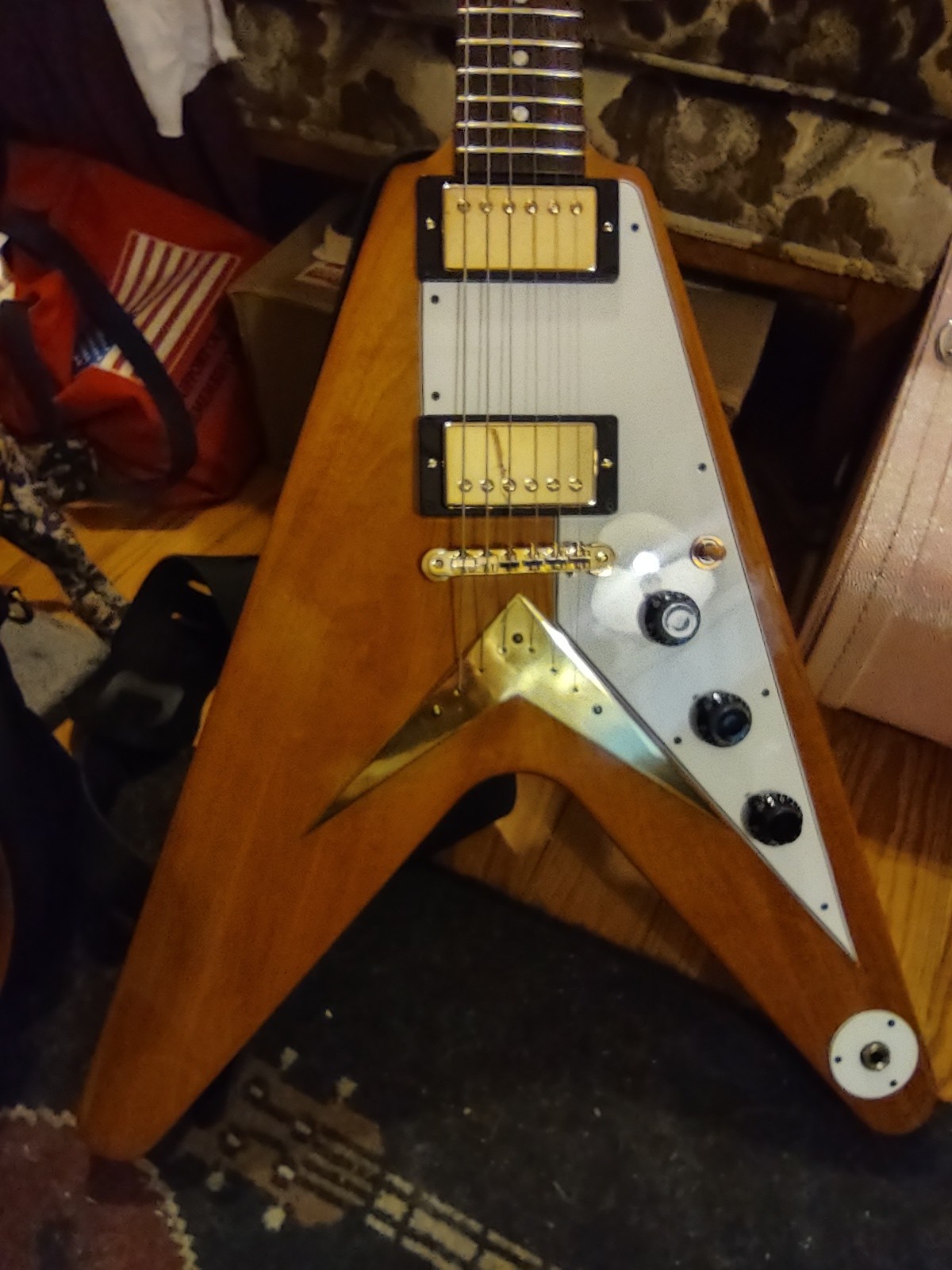 Gibson Historic Custom Shop Reissue Flying V 1959 – Natural finish exceptional