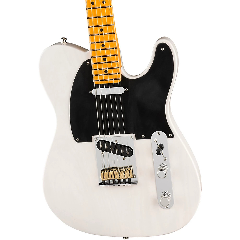 Fender American Ultra Luxe Vintage ’50s Telecaster Maple FB Guitar White Blonde