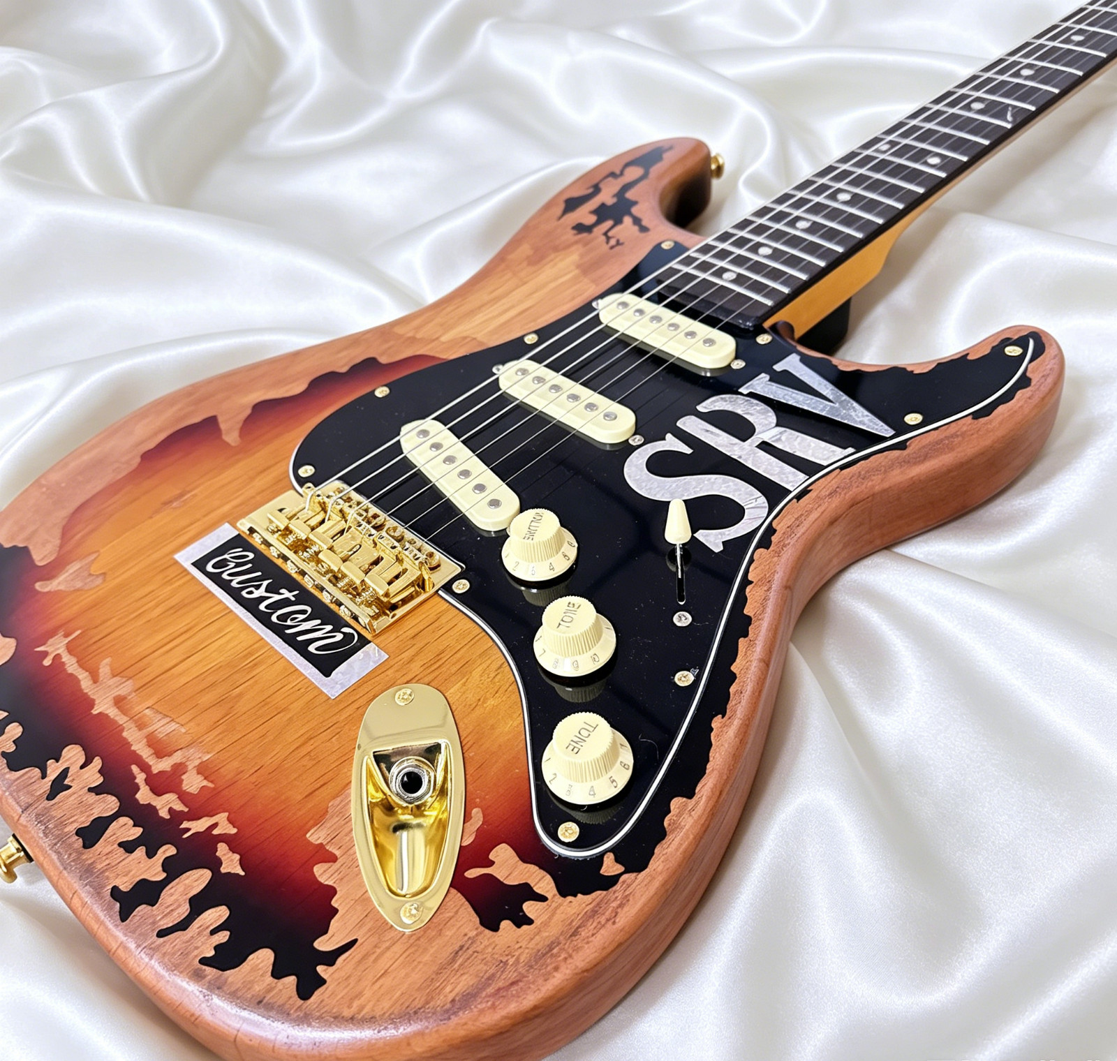 Relic SRV Electric Guitar Stevie Ray Vaughan Tribute ST Electric Guitar