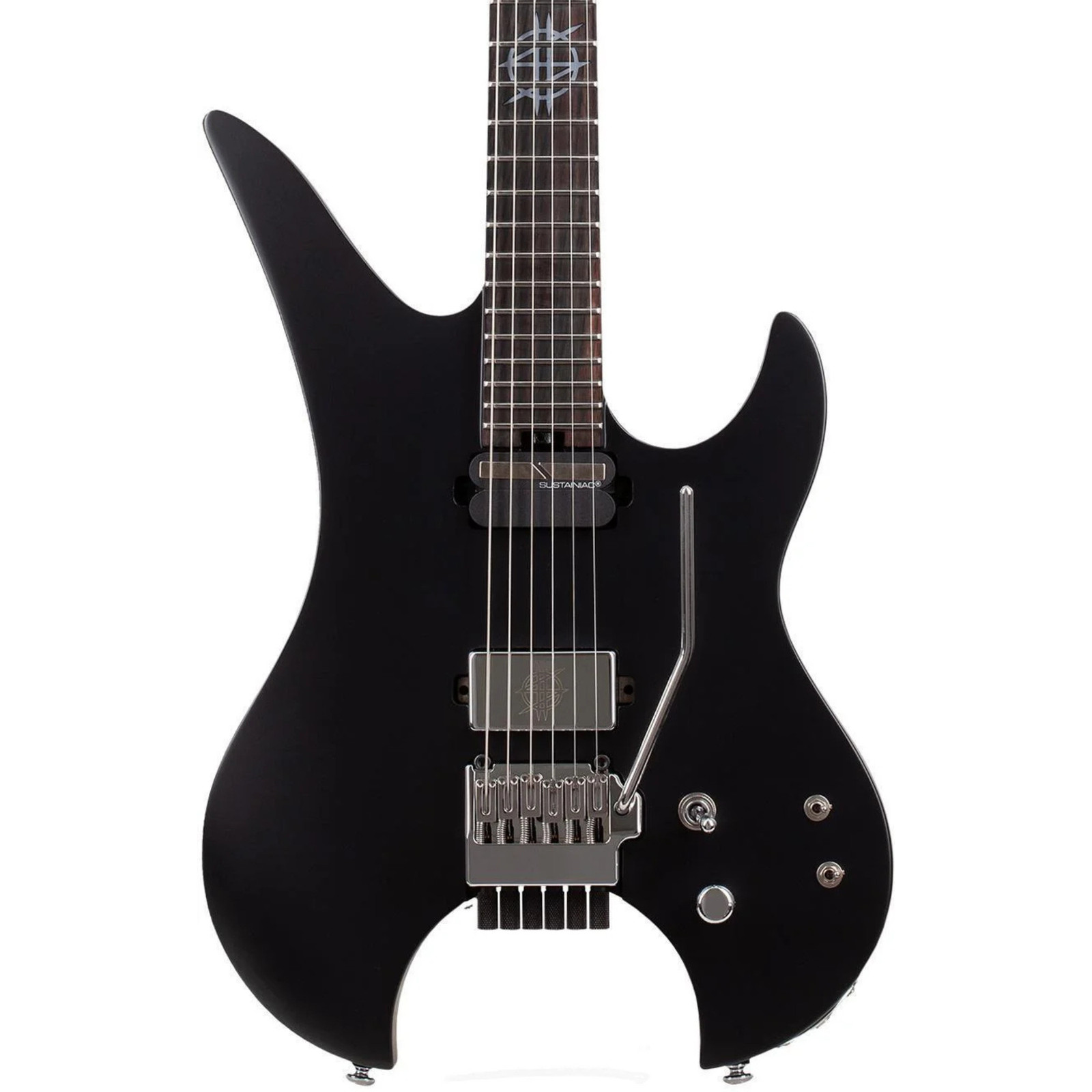 Schecter Synyster Gates Custom-6 TR-S Sig Headless E/G, Ebony FB, Satin Black